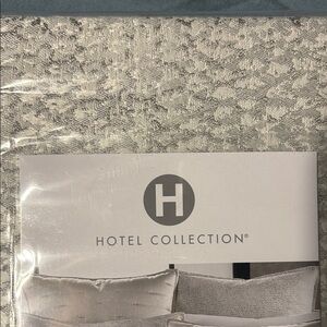 Hotel Collection Silver Patterned Bedding Ensemble